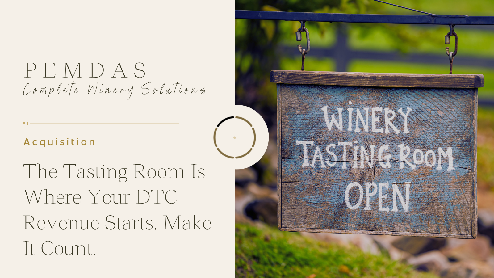 The Tasting Room Is Where Your DTC Revenue Starts. Make It Count.