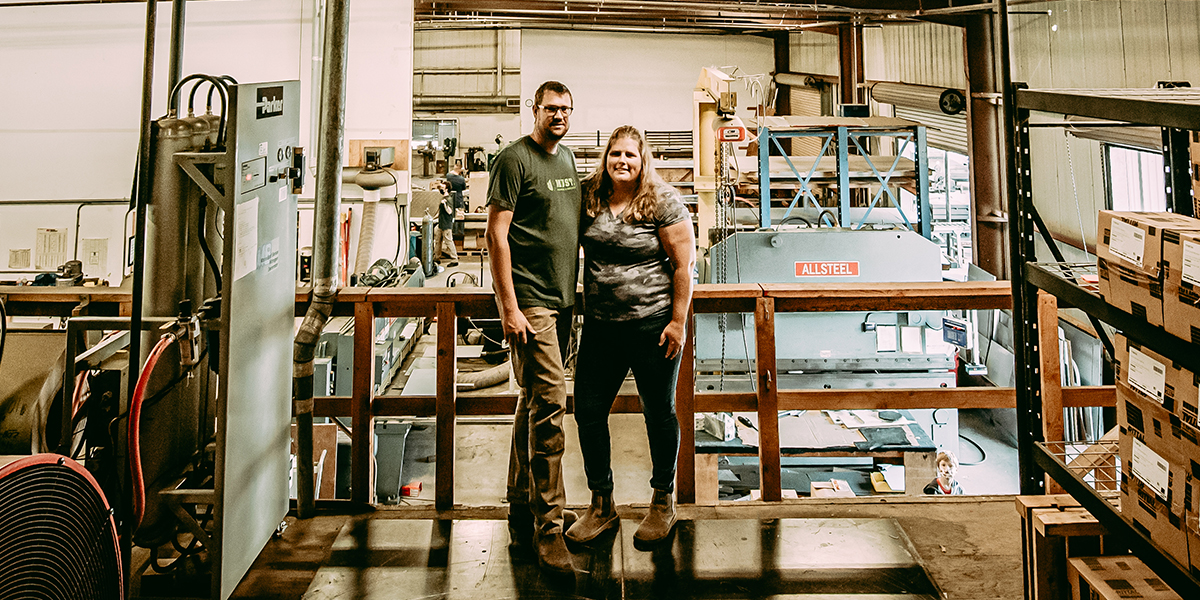 Alex and Michelle at MUST Machining & Fabrication