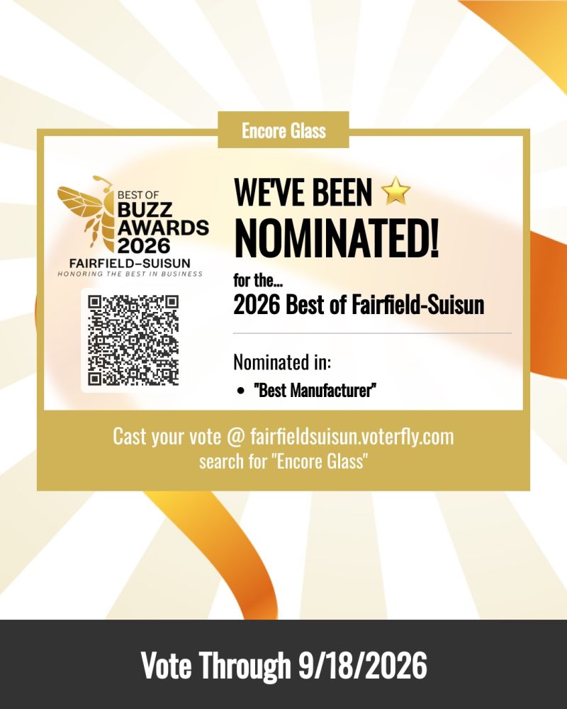 Encore Glass Nominated for Best Manufacturer in 2026 Best of Buzz Awards