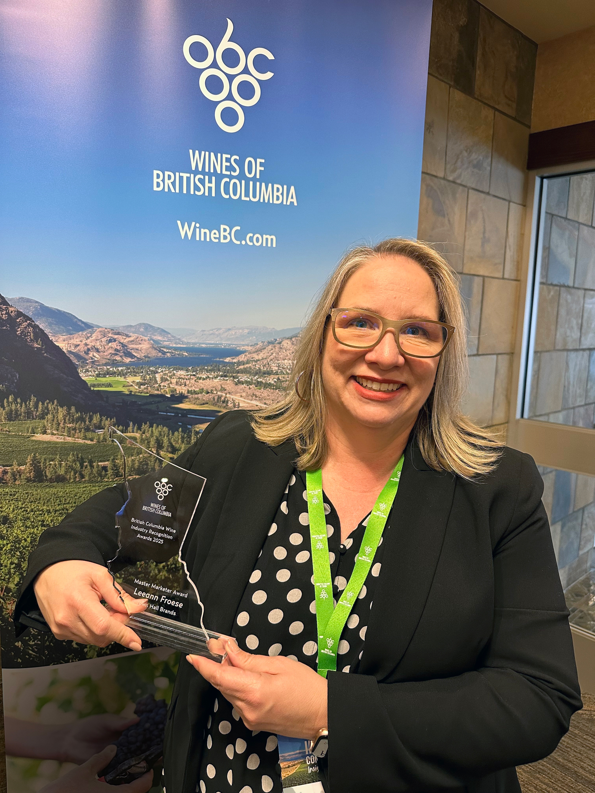 Leeann Froese Wins Master Marketer Award at BC Wine Industry Insight Conference