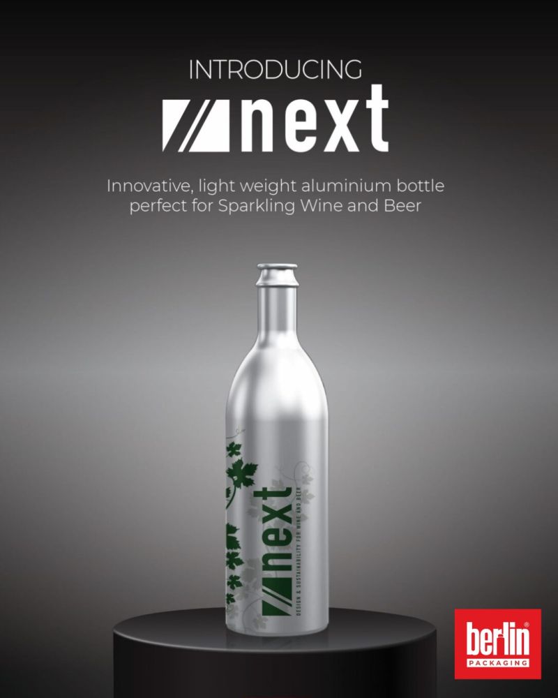 Introducing NEXT — Innovative, Lightweight Aluminum Bottle Perfect for Sparkling Wine