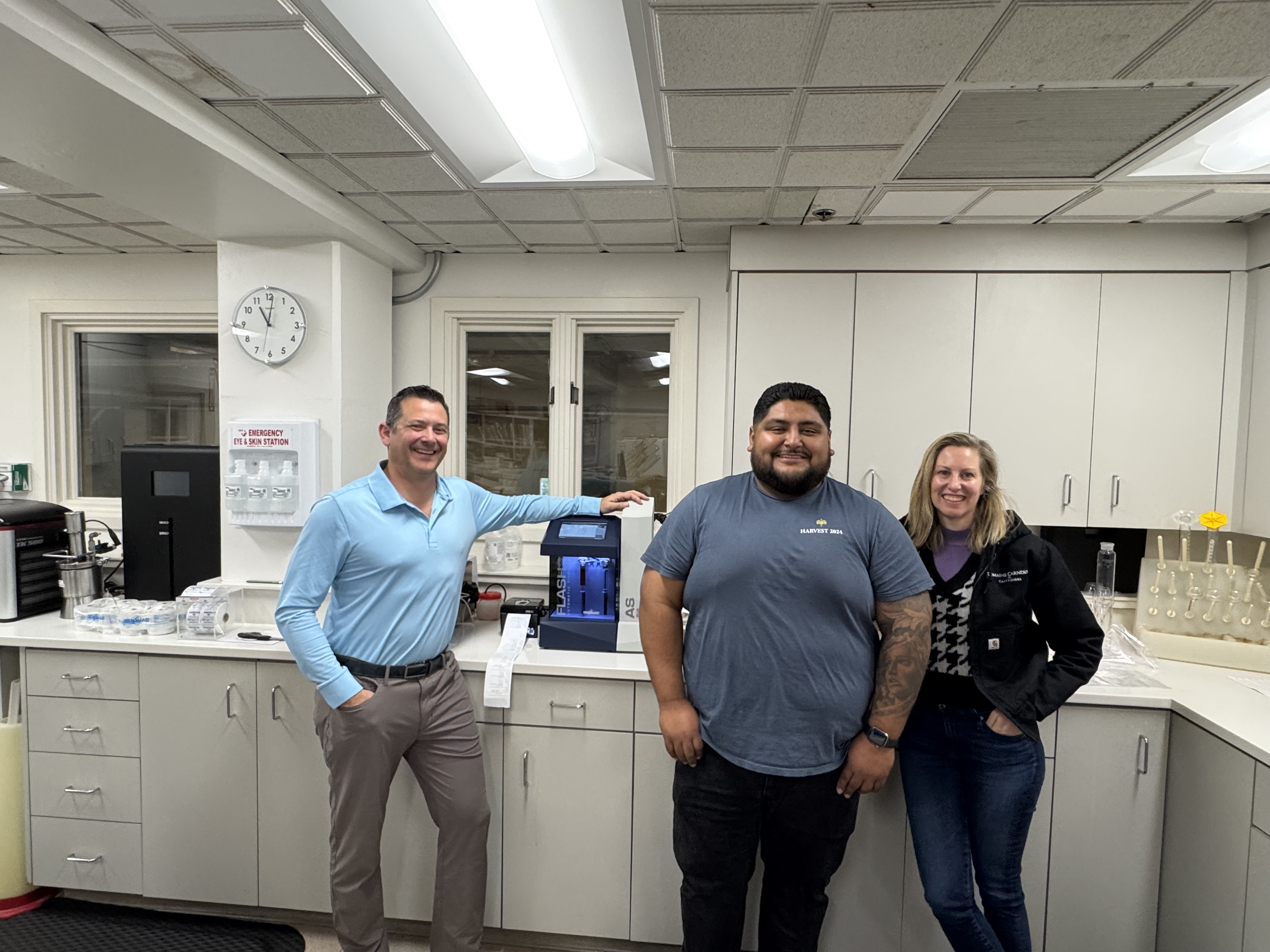 pH and TA Auto Titration at Domaine Carneros Winery