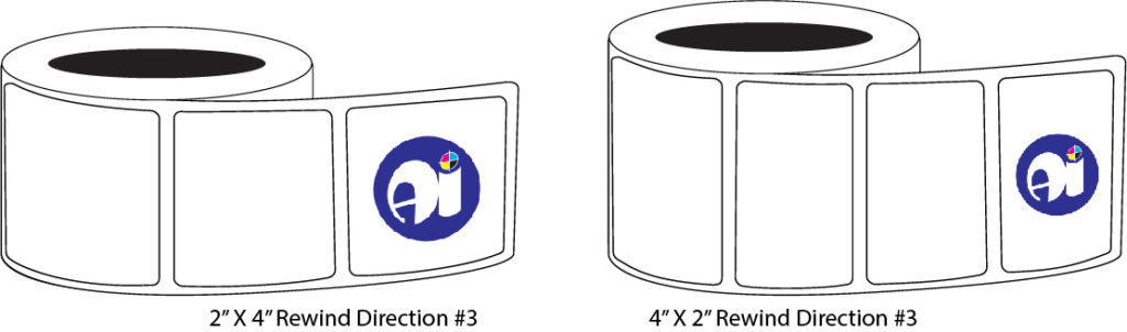 Label Roll Width Rewind Direction 3