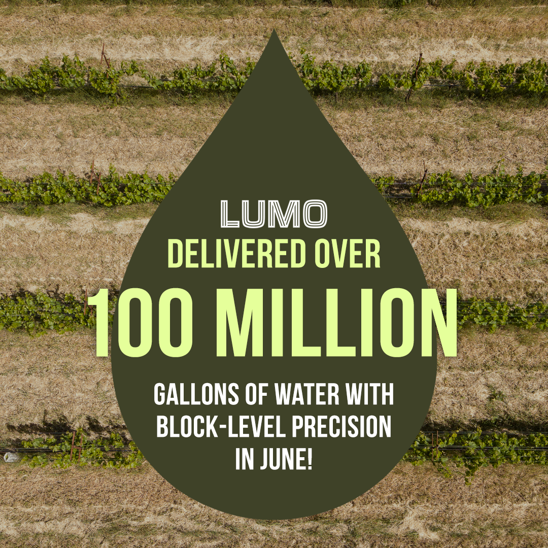 Lumo Delivered Over 100 Million Gallons of Water With Block-Level Precision in June